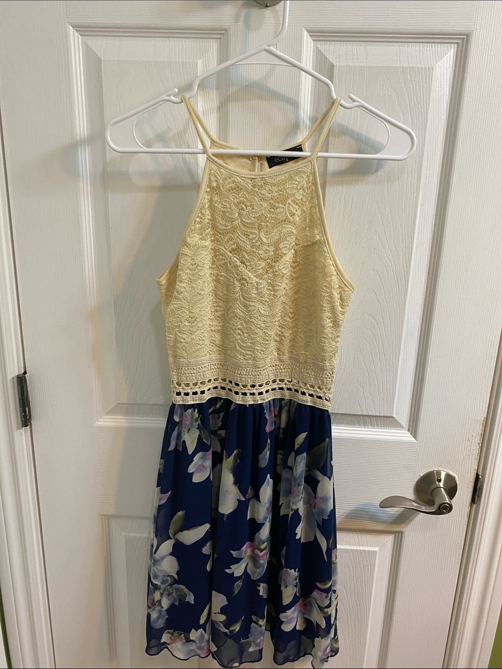 Crochet Floral Boho Summer Dress Eclipse Women’s Size Small Spring Party Teen